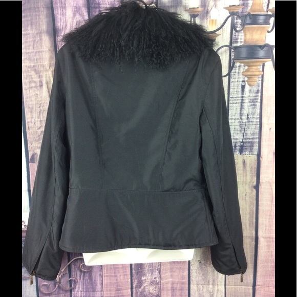 Donatella jacket w/detachable fur collar M - Picture 3 of 8